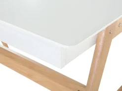 Schreibtisch Weis 120 X 70 Cm 2 Schubladen Sheslay