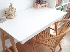 Schreibtisch Weis 120 X 70 Cm 2 Schubladen Sheslay