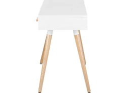 Schreibtisch Weis 120 X 45 Cm 2 Schubladen Frisco
