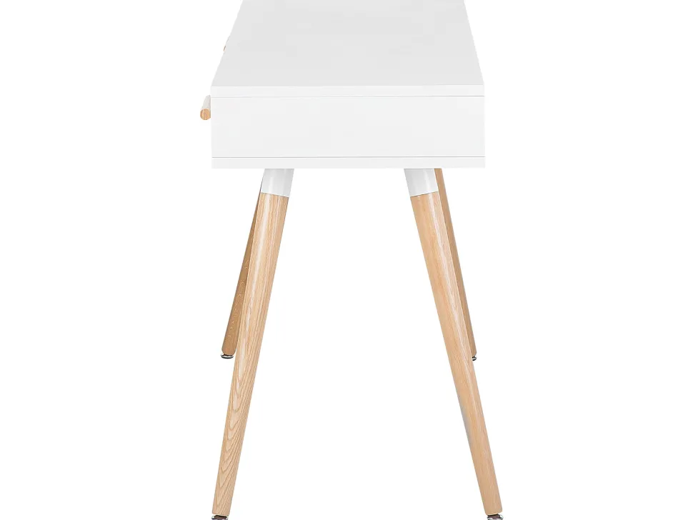 Schreibtisch Weis 120 X 45 Cm 2 Schubladen Frisco
