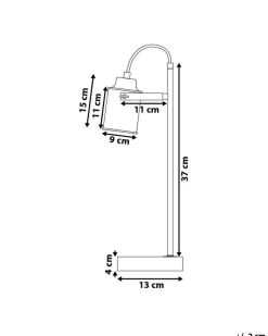 Schreibtischlampe Kupfer 37 Cm Rund Mundaka