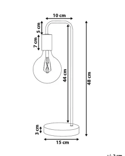 Schreibtischlampe Kupfer 48 Cm Rund Savena
