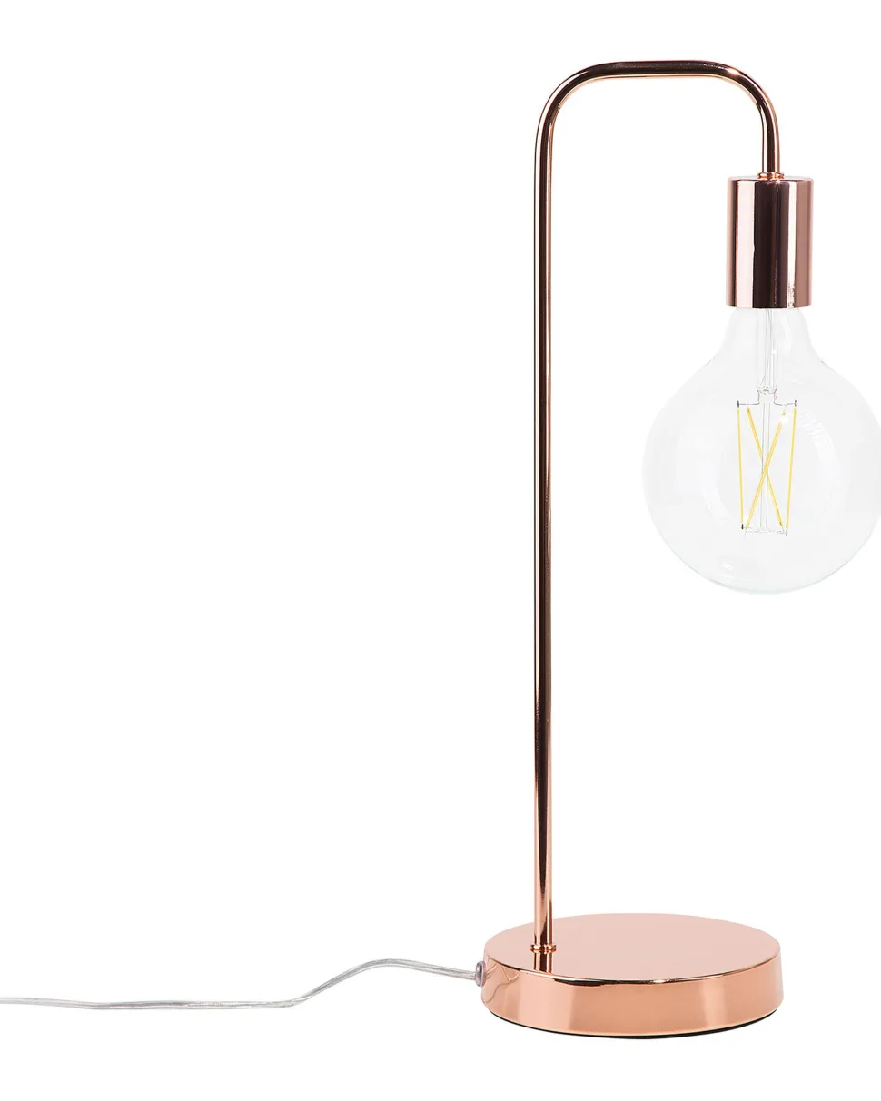 Schreibtischlampe Kupfer 48 Cm Rund Savena
