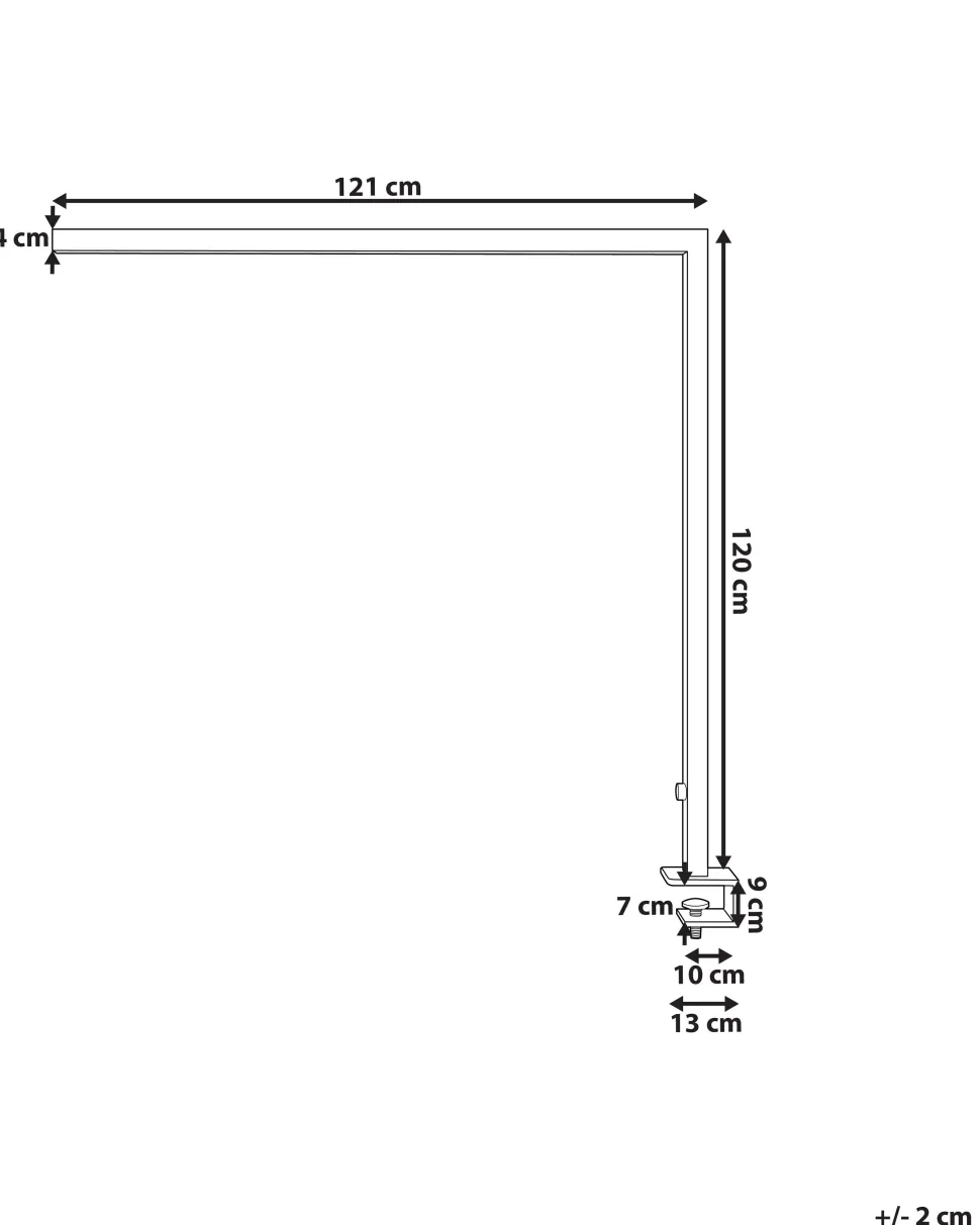 Schreibtischlampe Led Metall Schwarz Klemmbar Volans