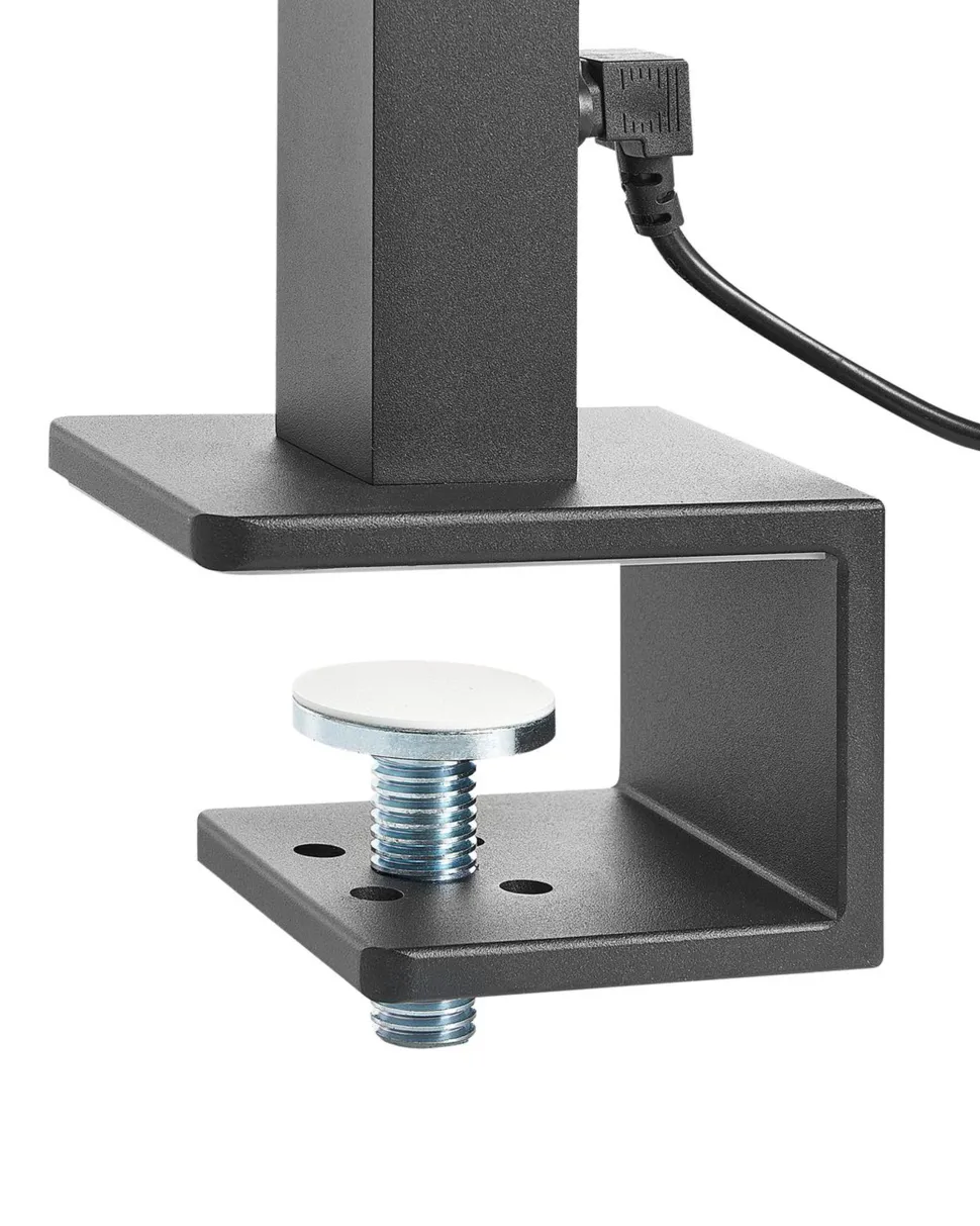 Schreibtischlampe Led Metall Schwarz Klemmbar Volans
