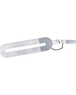 Schreibtischlampe Led Metall Silber 80 Cm Verstellbar Grus