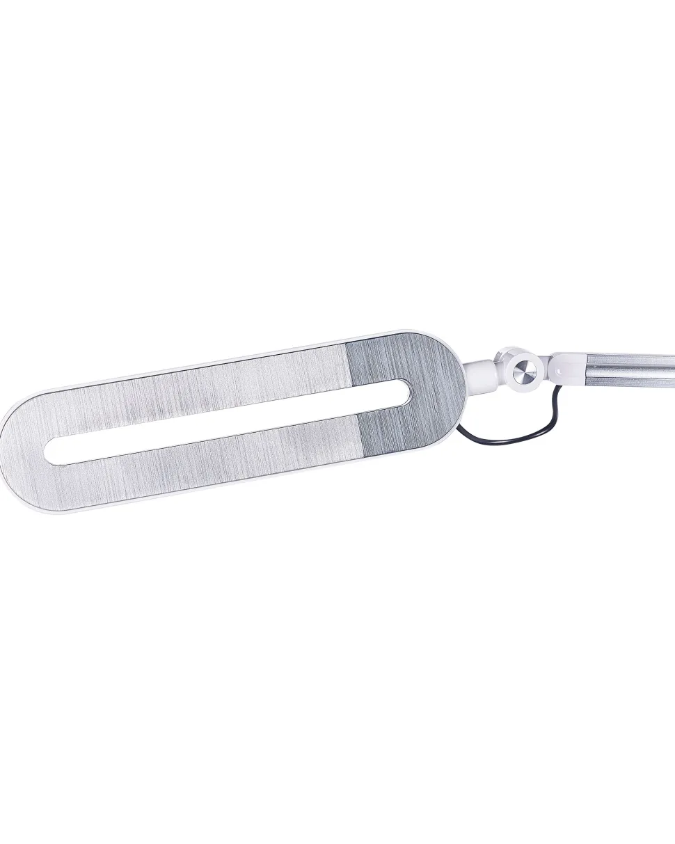 Schreibtischlampe Led Metall Silber 80 Cm Verstellbar Grus