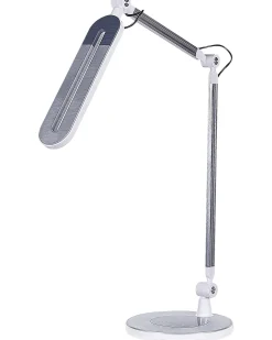 Schreibtischlampe Led Metall Silber 80 Cm Verstellbar Grus