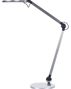 Schreibtischlampe Led Metall Silber 34 Cm Verstellbar Eridanus