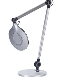 Schreibtischlampe Led Metall Silber 34 Cm Verstellbar Eridanus