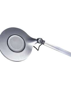Schreibtischlampe Led Metall Silber 34 Cm Verstellbar Eridanus