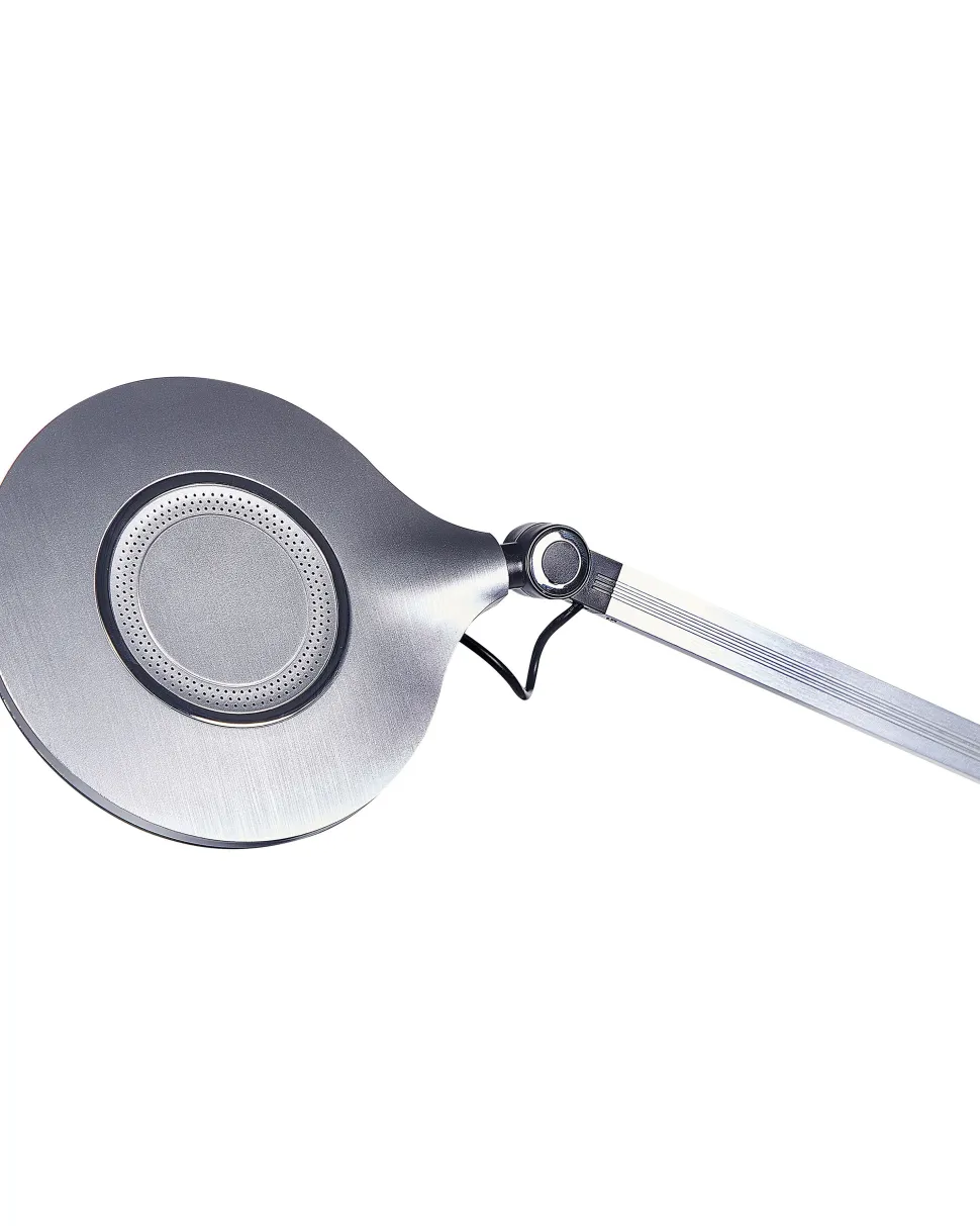 Schreibtischlampe Led Metall Silber 34 Cm Verstellbar Eridanus
