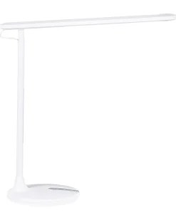 Schreibtischlampe Led Metall Weis 38 Cm Verstellbar Draco