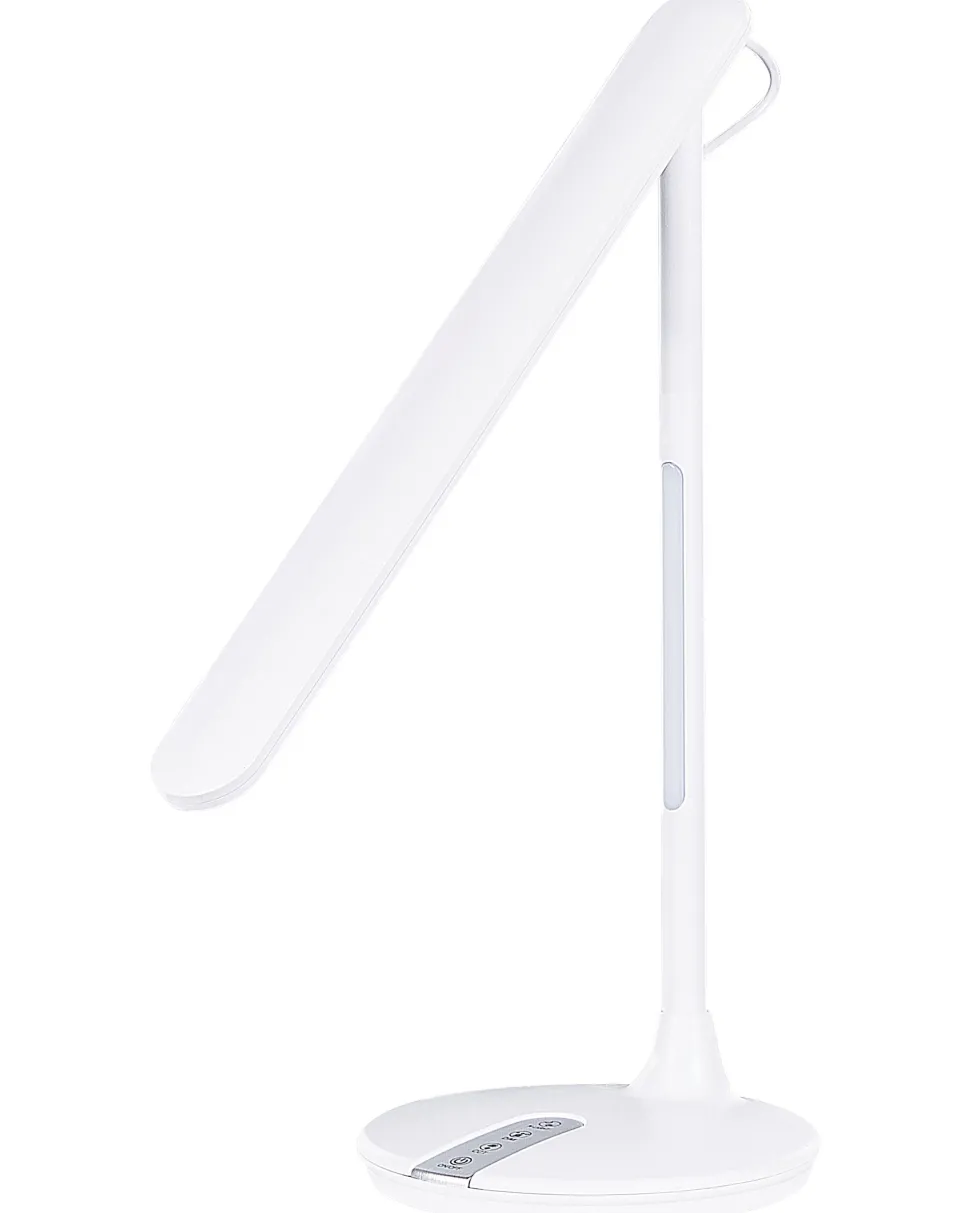 Schreibtischlampe Led Metall Weis 38 Cm Verstellbar Draco