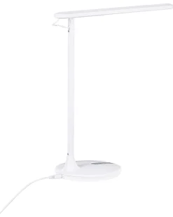 Schreibtischlampe Led Metall Weis 38 Cm Verstellbar Draco
