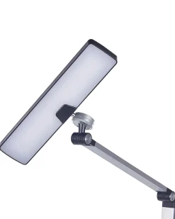 Schreibtischlampe Led Metall Silber 73 Cm Verstellbar Lacerta
