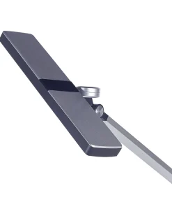 Schreibtischlampe Led Metall Silber 73 Cm Verstellbar Lacerta