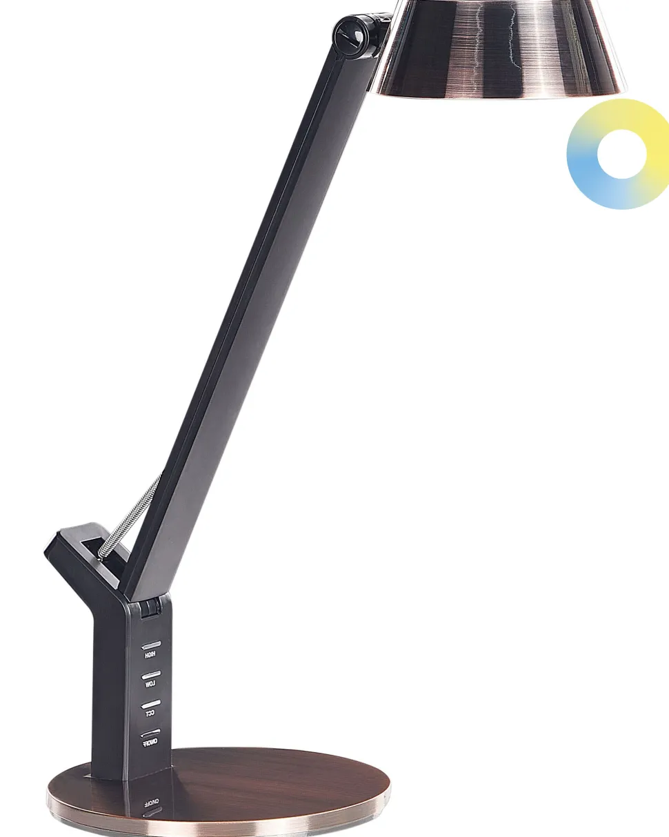 Schreibtischlampe Led Metall Kupfer 40 Cm Verstellbar Mit Usb-Port Chamaeleon