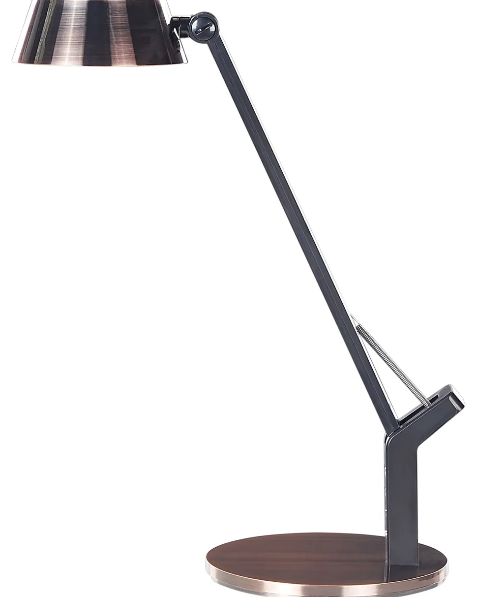 Schreibtischlampe Led Metall Kupfer 40 Cm Verstellbar Mit Usb-Port Chamaeleon