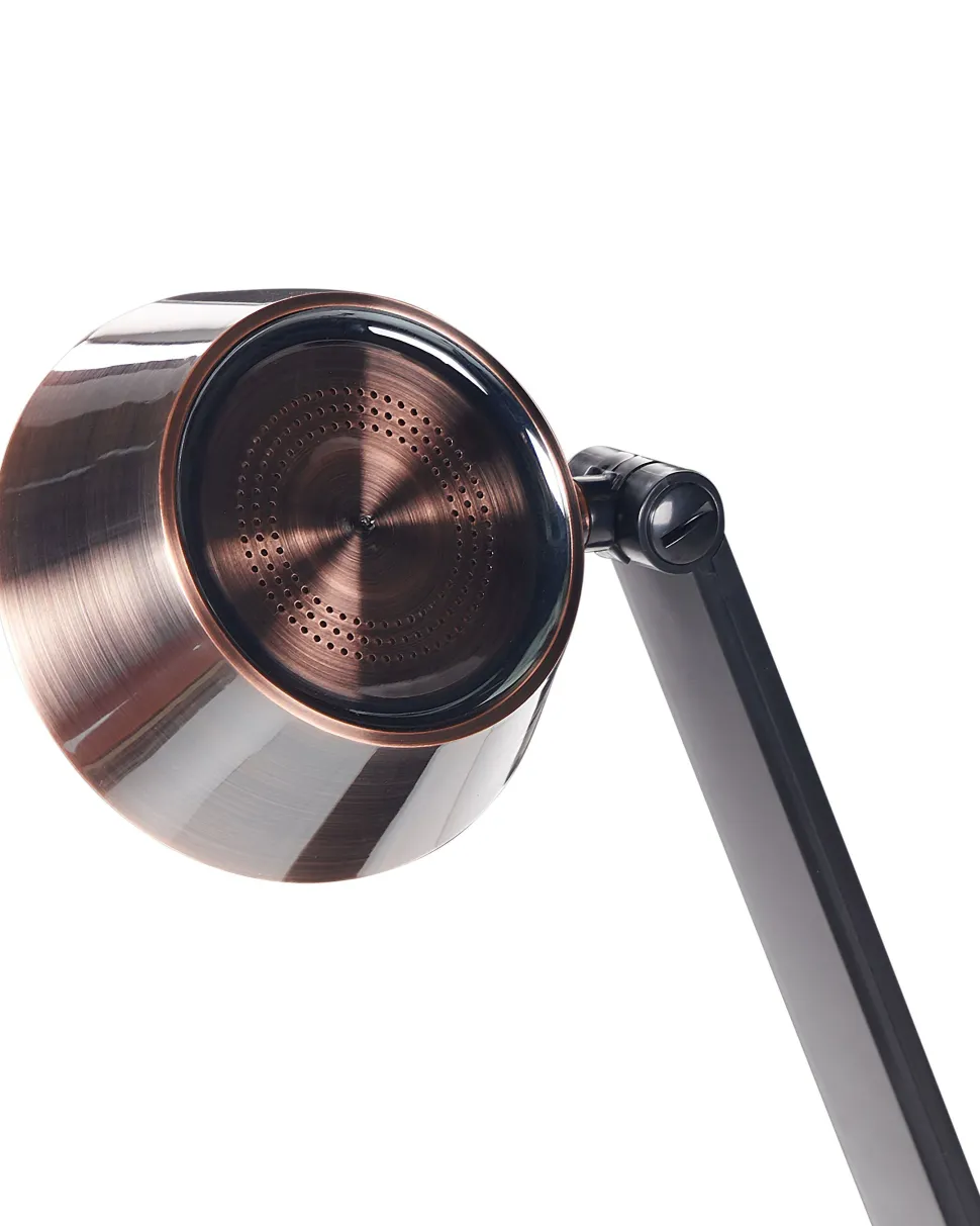 Schreibtischlampe Led Metall Kupfer 40 Cm Verstellbar Mit Usb-Port Chamaeleon
