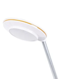 Schreibtischlampe Led Metall Weis / Silber 45 Cm Verstellbar Mit Usb-Port Corvus