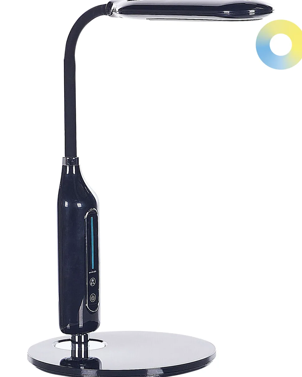Schreibtischlampe Led Schwarz 38 Cm Verstellbar Cygnus