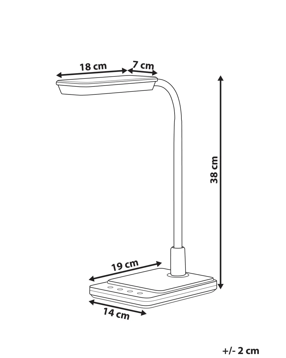Schreibtischlampe Led Weis 38 Cm Centaurus