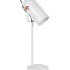 Schreibtischlampe Metall Weis / Kupferfarben Matt 48 Cm Rund Tyria