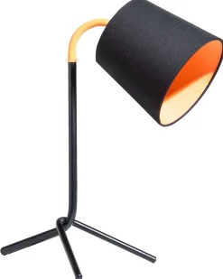 Schreibtischlampe Schwarz 42 Cm Trommelform Mooki