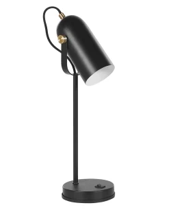 Schreibtischlampe Schwarz 48 Cm Rund Tyria