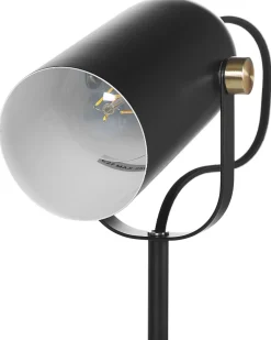Schreibtischlampe Schwarz 48 Cm Rund Tyria