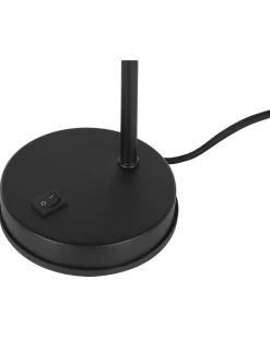 Schreibtischlampe Schwarz 48 Cm Rund Tyria
