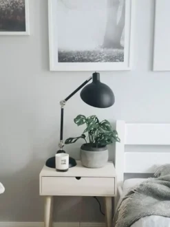 Schreibtischlampe Schwarz 80 Cm Rund Meramec