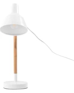 Schreibtischlampe Weis 53 Cm Glockenform Aldan