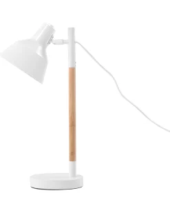 Schreibtischlampe Weis 53 Cm Glockenform Aldan