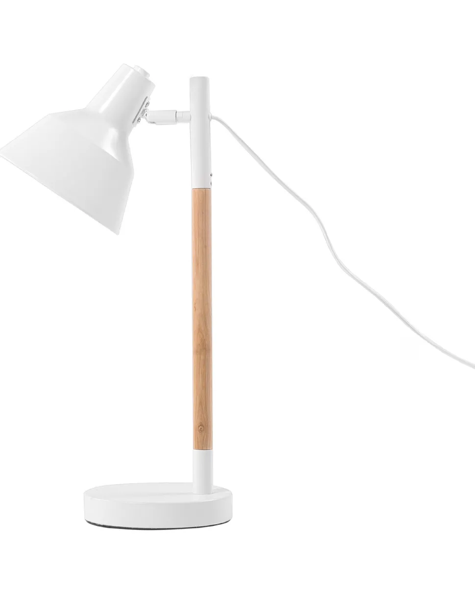 Schreibtischlampe Weis 53 Cm Glockenform Aldan