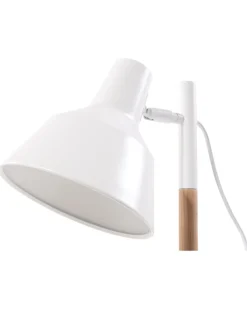 Schreibtischlampe Weis 53 Cm Glockenform Aldan