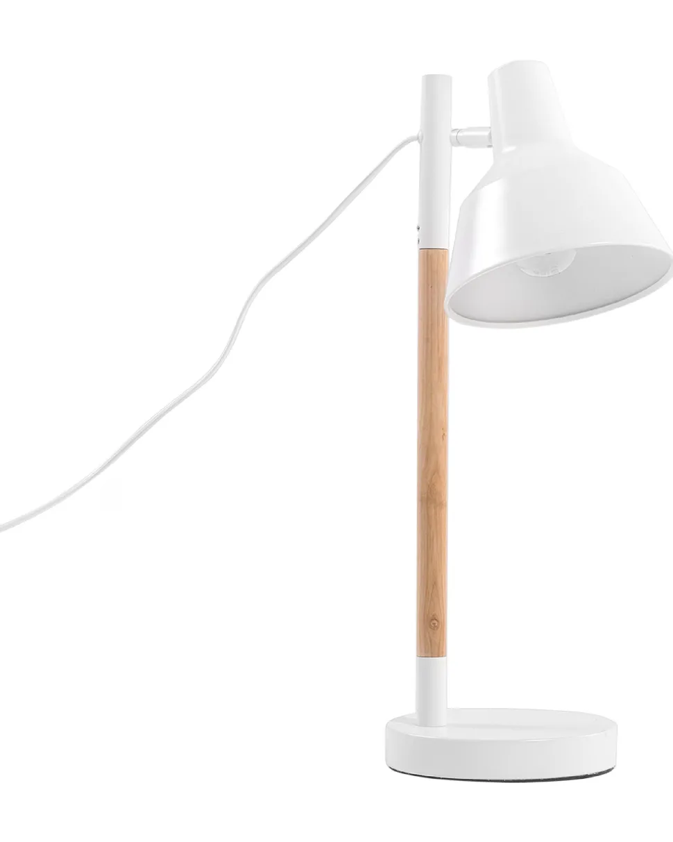 Schreibtischlampe Weis 53 Cm Glockenform Aldan