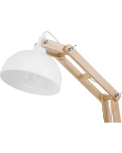 Schreibtischlampe Weis 53 Cm Glockenform Salado