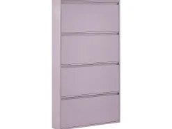Schuhschrank Violett 4 Klappturen Torrens