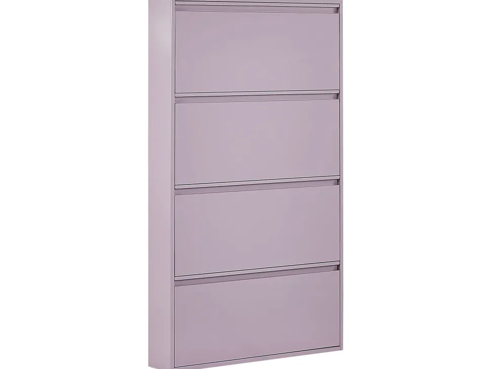 Schuhschrank Violett 4 Klappturen Torrens