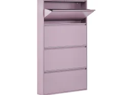 Schuhschrank Violett 4 Klappturen Torrens
