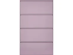 Schuhschrank Violett 4 Klappturen Torrens