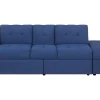 Sectional Sofa Bed With Ottoman Navy Blue Falster