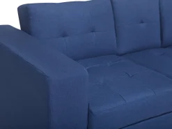 Sectional Sofa Bed With Ottoman Navy Blue Falster