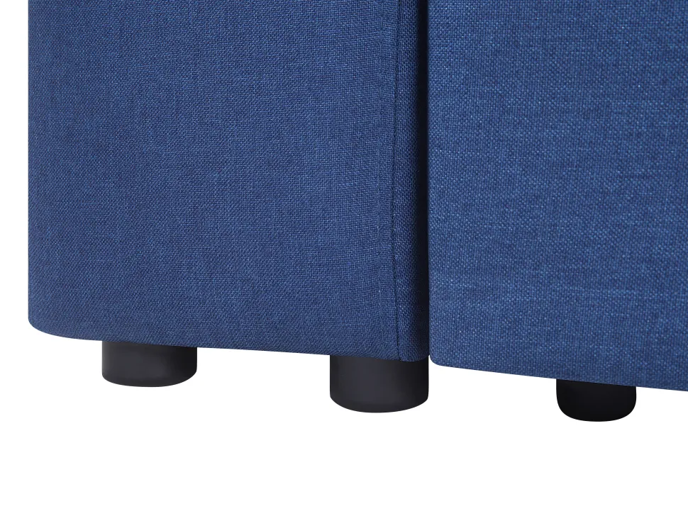 Sectional Sofa Bed With Ottoman Navy Blue Falster