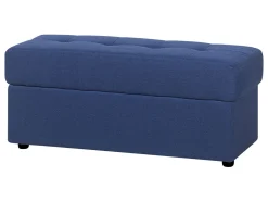 Sectional Sofa Bed With Ottoman Navy Blue Falster