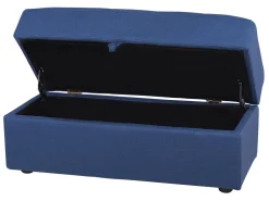 Sectional Sofa Bed With Ottoman Navy Blue Falster