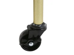 Servierwagen Metall Weis / Gold Marmor Optik 2 Etagen Rund Shafter