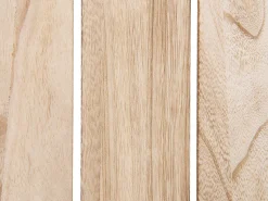 Servierwagen Paulowniaholz Heller Holzfarbton / Schwarz 2 Etagen Taggio